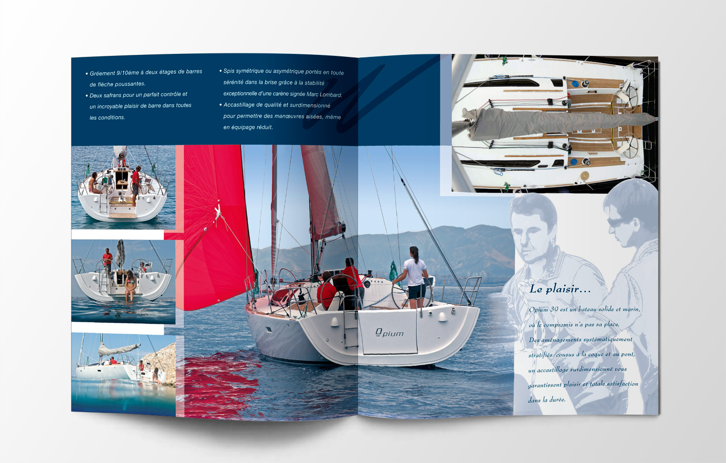 brochure A4 pour un voilier
